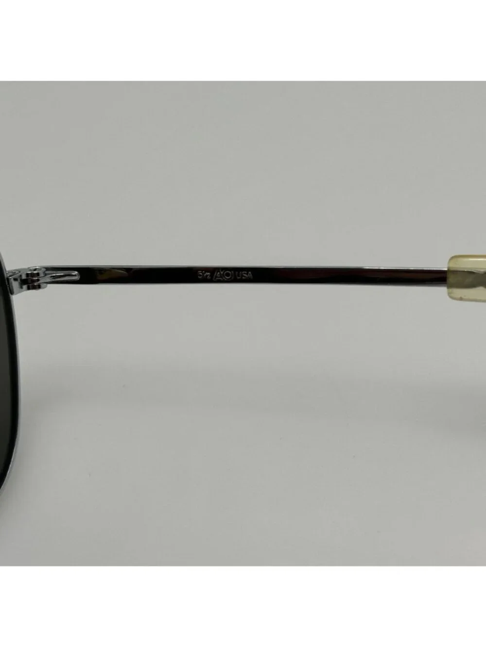 American Optical Sunglasses Original Pilot AO USA 5 1/2 Chrome 57-20-140